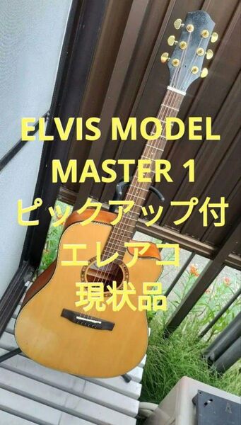 早い者勝ち! ELVIS MODEL MASTER 1 ピックアップ付エレアコ 現状品