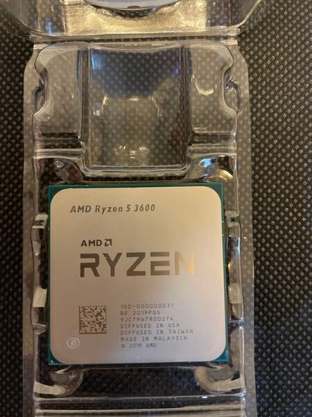 AMD Ryzen 5 3600(6コア12スレッド/動作品・リテールクーラー・元箱付)