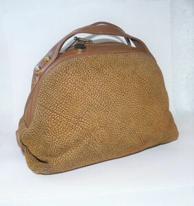 BORBONESE( Volvo ne-ze) замша x кожа ручная сумочка Италия производства 844310AA598-285C