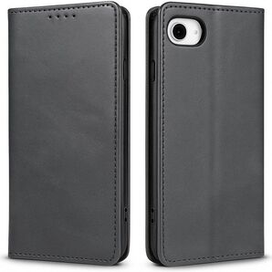 【W41】iPhone16e対応 カート収納手帳型レザーケース