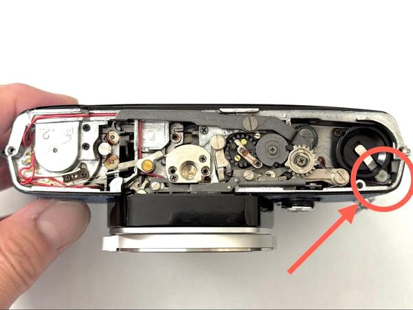【特注品】OLYMPUS OM-1 電池室マイナス端子ねじ 露出計不動修理用パーツ(純正互換・復元パーツ)
