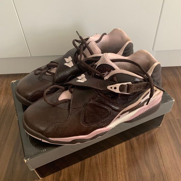 【レア】NIKE WMNS AIR JORDAN 8 RETRO LOW DARK CINDER 28cm 日本未発売 使用無し