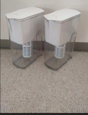 柔軟剤の使用なし。カートリッジと本体2個セット ポット型浄水器 ウルオ