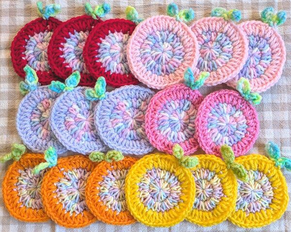 アクリルたわし17枚 ハンドメイド エコたわし