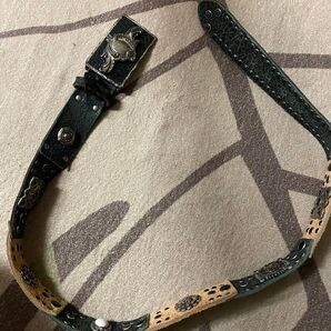 スタッズレザーベルト 古着 浅ヴィンテージ