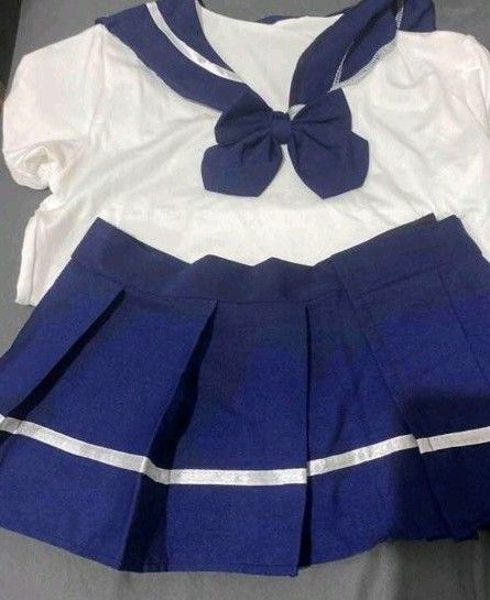 セーラー服 コスプレ 夏物 女子 リボン スカート 制服 中学 白 セーラー服 高校