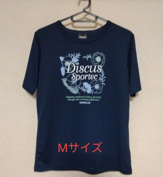 レディース 半袖 Tシャツ Mサイズ ネイビー 薄手 婦人服 プリント 夏 半袖Tシャツ 半袖プリントTシャツ 紺