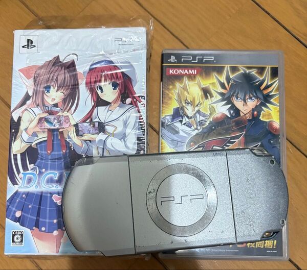 PSP 2000シルバー ソフトセット ダ・カーポ 遊戯王タッグフォース6