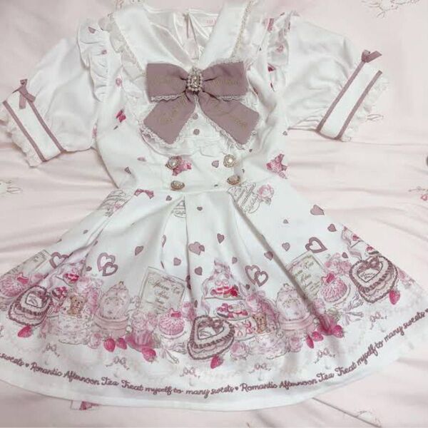 LIZLISA Many Hearts Afternoontea柄 セットアップ