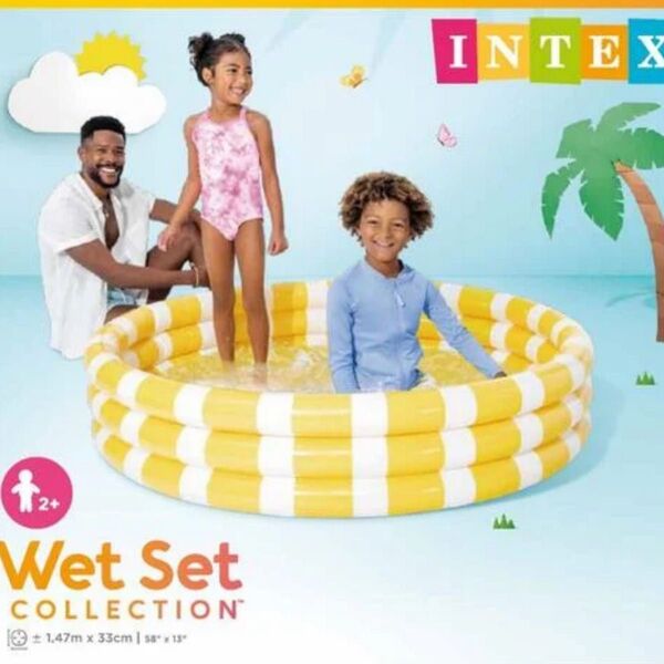 INTEX インテックス レモンプール 子供用プール ビニールプール 水遊び 円形 147cm