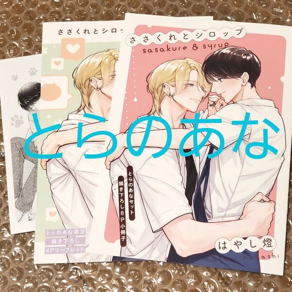 クーポン◯ ささくれとシロップ とらのあな特典 小冊子 リーフレット ペーパー はやし燈 特典のみ