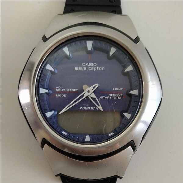 CASIO waveceptor カシオ ウェーブセプター WVA-104H 腕時計 ジャンク品 デジアナ ヴィンテージ