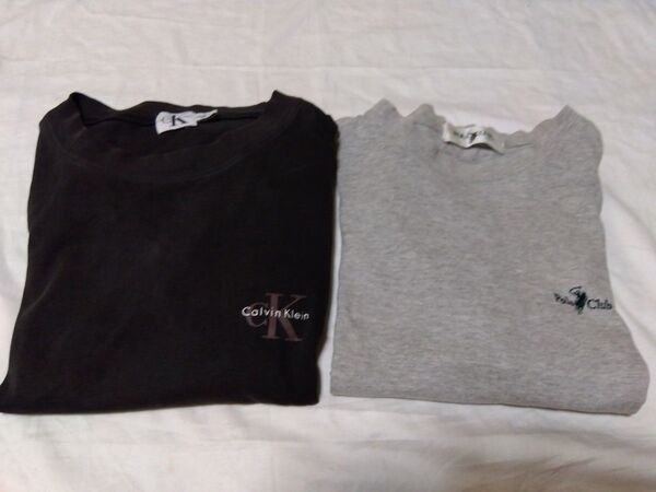 USED品【CalvinKleinカルバンクライン/POLPCLUB ポロクラブ】長袖Tシャツ/半袖Tシャツ<Lサイズ>