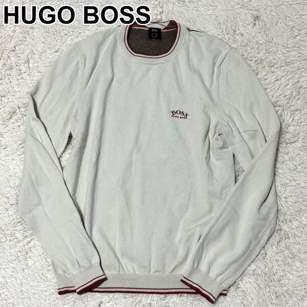 HUGO BOSS ヒューゴボス トレーナー スウェット 胸元ロゴ アーガイル S~M相当 メンズ