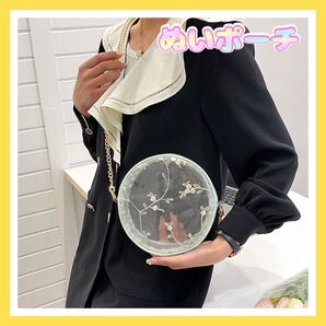 クリアバック 夏 海 海外 韓国 防水 ぬい ポーチ ショルダーバッグ