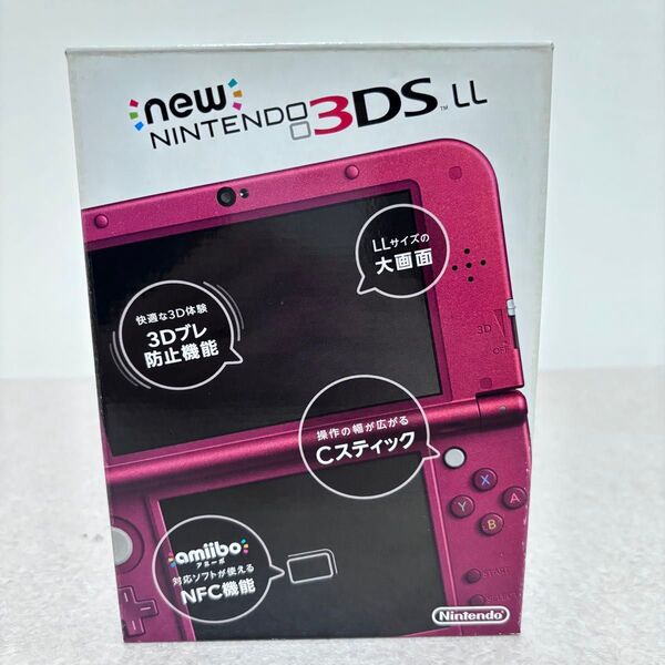 ☆【極美品】New 3DSLL ニンテンドー RED-001 メタリックレッド