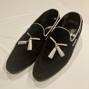 クロケット&ジョーンズ タッセル付きスリッポン 黒 ビームス 26.5cm