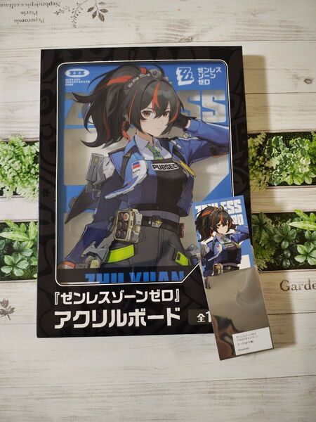 GiGO限定 ゼンレスゾーンゼロ アクリルボード 朱鳶 ノベルティカード付き