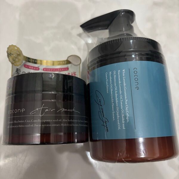 cocone クレイクリームシャンプー&モイスチュアリペア ヘアマスク 2点セット