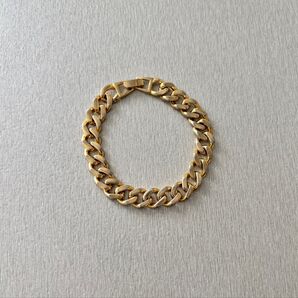 アクセサリー ブレスレット ゴールド系 ヴィンテージ チェーンブレスレット 太チェーン 金色 メッキ S
