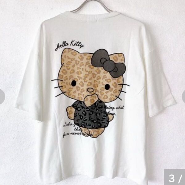サンリオ ハローキティ 半袖 Tシャツ 日焼け ギャル キティ ヒョウ柄 アベイル M