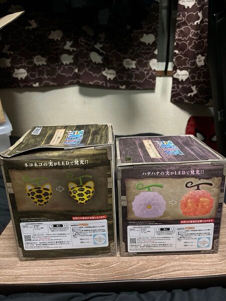 【新品未開封】ワンピース 悪魔の実ルームライト2点セット ネコネコの実 ハナハナの実