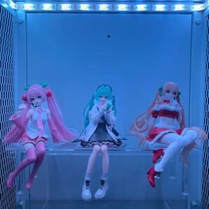 桜ミク、初音ミク、天野エリカ、ぬーどるすとっぱーフィギュア3点セット