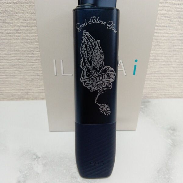祈り手 デザイン iQOS ILUMA i ONE アイコス イルマ i ワン ミッドナイトブラック 黒 聖書 ロザリオ 合掌 掌