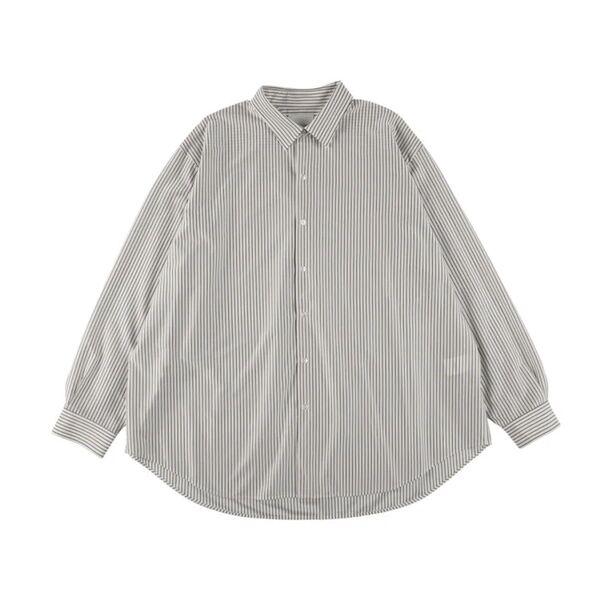新品 KANEMASA PHIL. カネマサフィル 25SS 長袖シャツ ストライプ シャツ ワイシャツ L 長袖 ホワイト