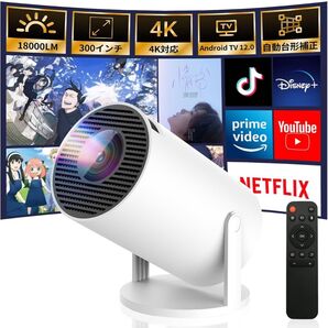 【2025最新進化】 プロジェクター 家庭用 Android TV12.0 搭載