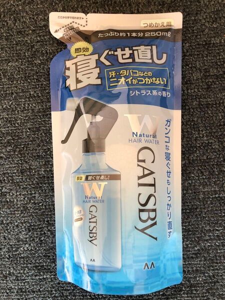 マンダム GATSBY 寝ぐせ直しウォーター ナチュラル 250ml つめかえ用