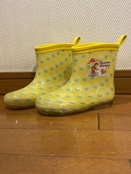 おさるのジョージ レインブーツ 長靴 子供用 15cm