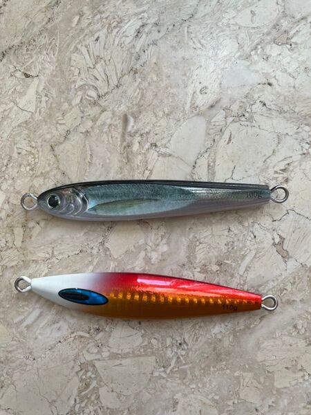 TGベイト サンマ?リアルアジ?100g FKジグ PHアカキンGH110g