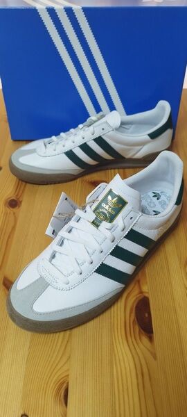 新品!addidas Originals スニーカー JEANS US9.5(27.5CM) AD アディダス ジーンズ 白/緑