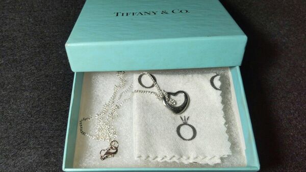 ★TIFFANY&CO. ティファニー ネックレス オープンハート 刻印 :シルバー925 SPAIN
