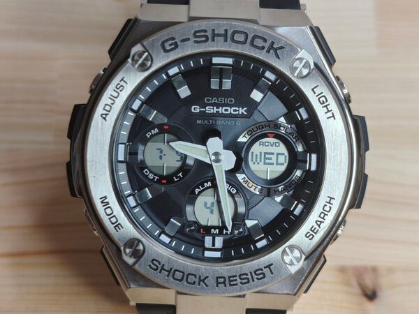 カシオCASIO G-SHOCK GST-W110 G-STEEL 電波 ソーラー ウォッチ 時計 メンズ ④