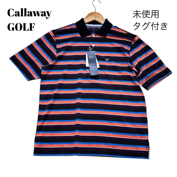【未使用タグ付き・Sサイズ 】Callaway GOLF キャロウェイゴルフ メンズゴルフウェア ポロシャツ 半袖 速乾