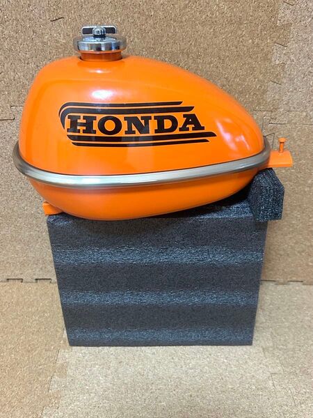 カスタムタンク スモール 汎用 ホンダ HONDA オレンジ 新品未使用 保管品 ビンテージ クラシック 当時モノ