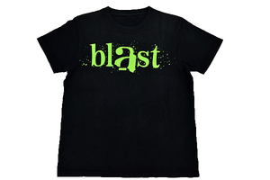 S-9635★送料無料★blast ブラスト JAPAN TOUR 2009★ブラック黒色 両面プリント 半袖 2009年 ジャパンツアーＴシャツ Ｍ 相当