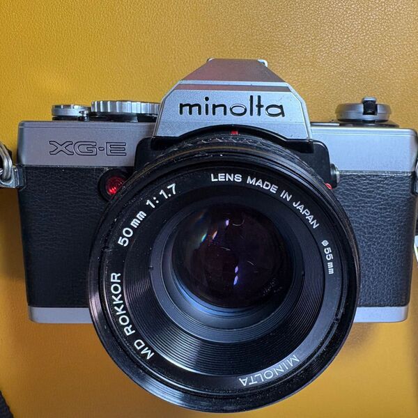 ミノルタMinolta XG-E MD ROKKOR 50mm F1.7 レンズ付き