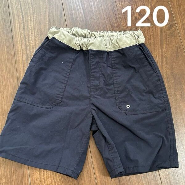 【120】キッズハーフパンツ ブラック