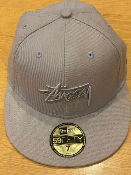 NEW ERA × STUSSY コラボキャップ 7 (55.8cm) グレー