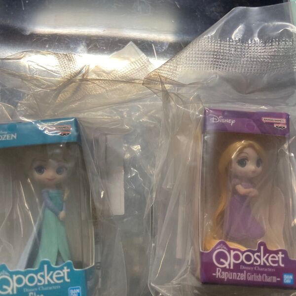 Qposket ミニチュアコレクション2 ラプンツェル、エルサ