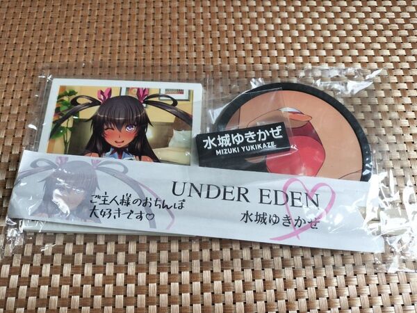 対魔忍RPG 水城ゆきかぜの2way壁穴コースター&箸置き3点セット+割り箸 対魔忍ユキカゼ