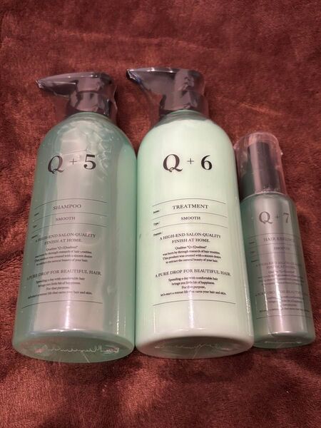 Q+ クオリタス スムースシャンプー トリートメント ヘアエッセンス セット パッションフローラルの香り 美容室専売品