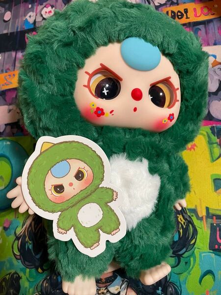 Baby three ベイビースリー 400% 恐竜 初代 ぬいぐるみ キラ目 特別目