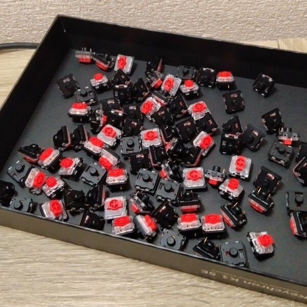 Gateron ロープロファイル キースイッチ 赤軸