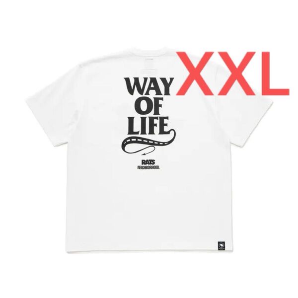 【XXL】24AW 20th RATS × NEIGHBORHOOD / S/S TEE WHITE WTAPS