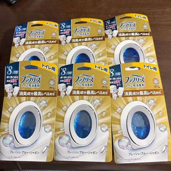 P&G ファブリーズ W消臭 トイレ用 消臭剤 消臭成分最高レベル 6個
