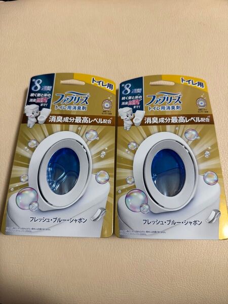 P&G ファブリーズ W消臭 トイレ用 消臭剤 消臭成分最高レベル フレッシュ・ブルー・シャボン 6.3ml×2個